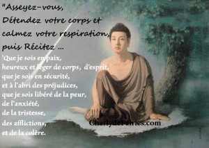 bouddha assis meditation